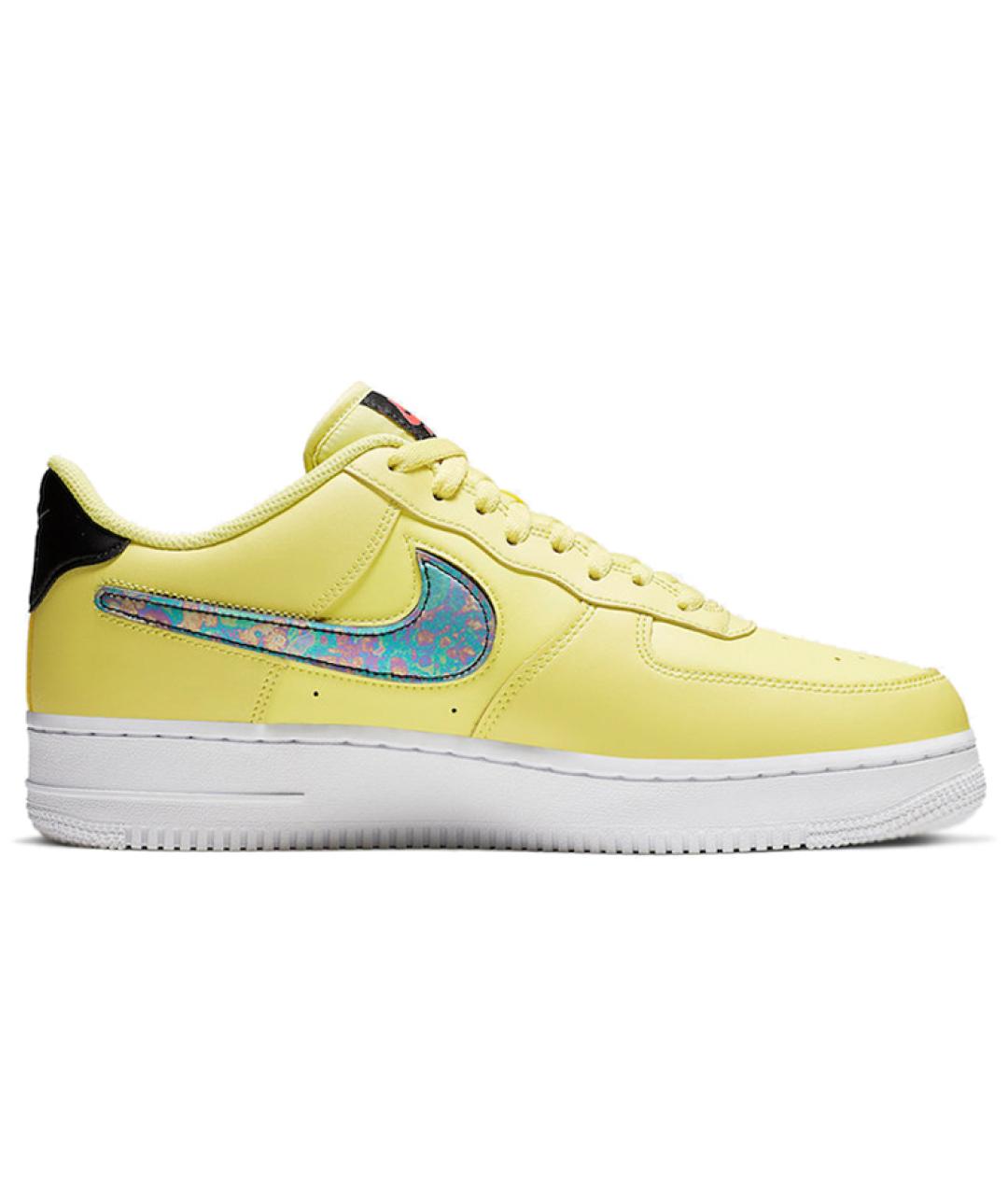 NIKE Желтые кожаные кроссовки, фото 3