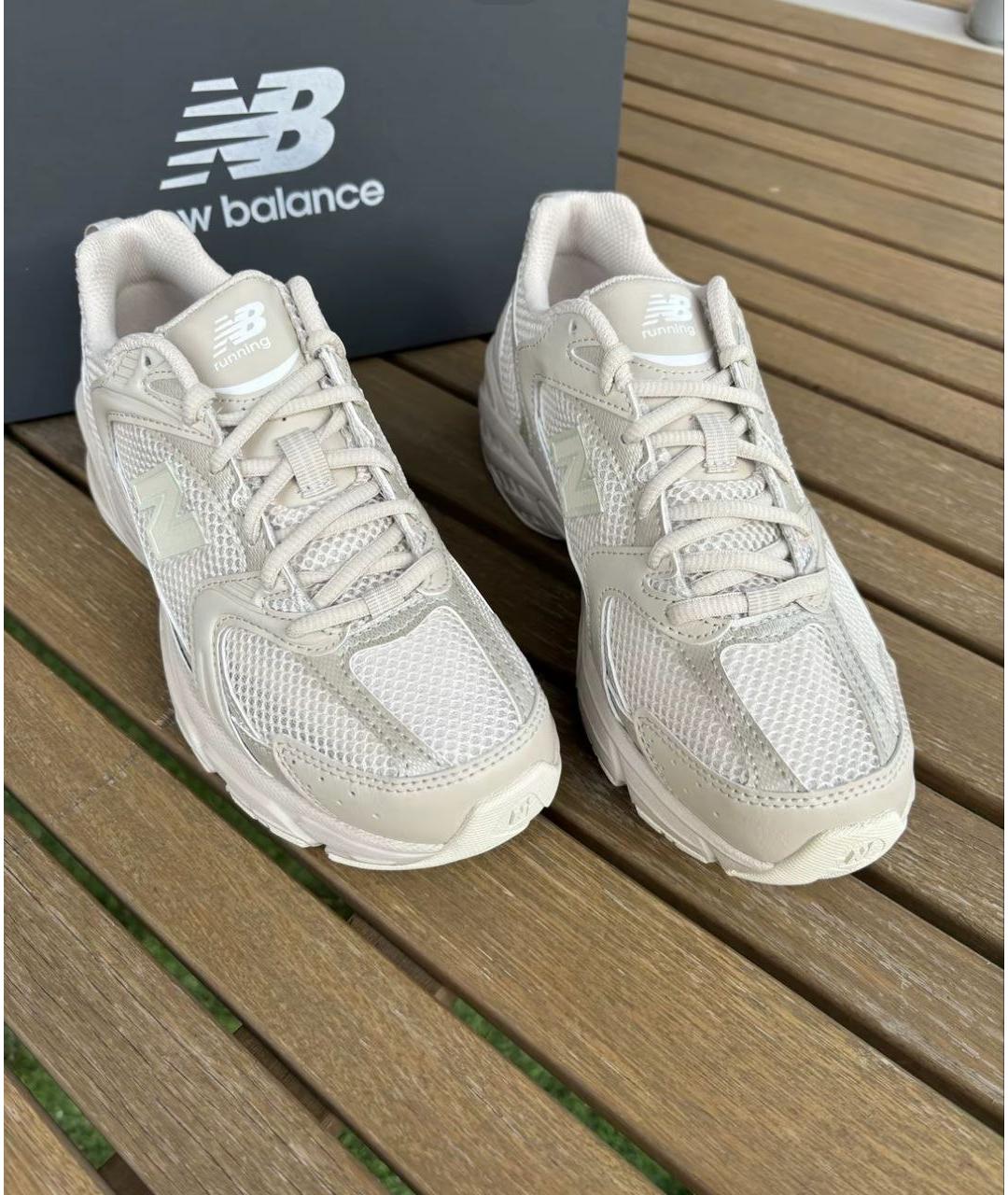 NEW BALANCE Бежевые низкие кроссовки / кеды, фото 2