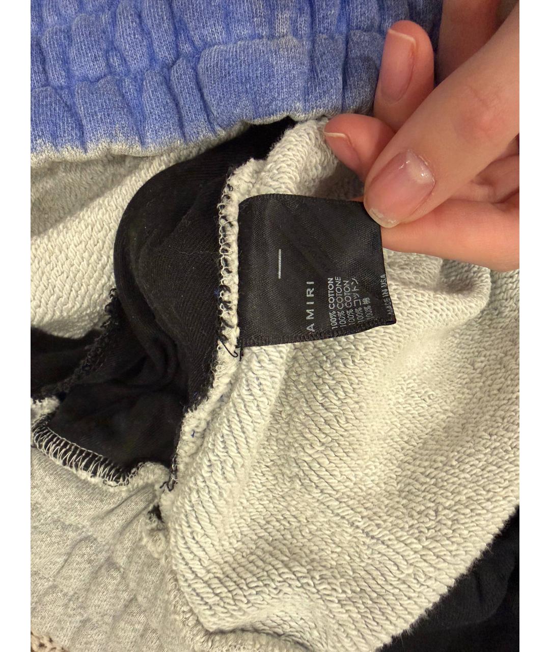 AMIRI Фиолетовые хлопковые брюки узкие, фото 4