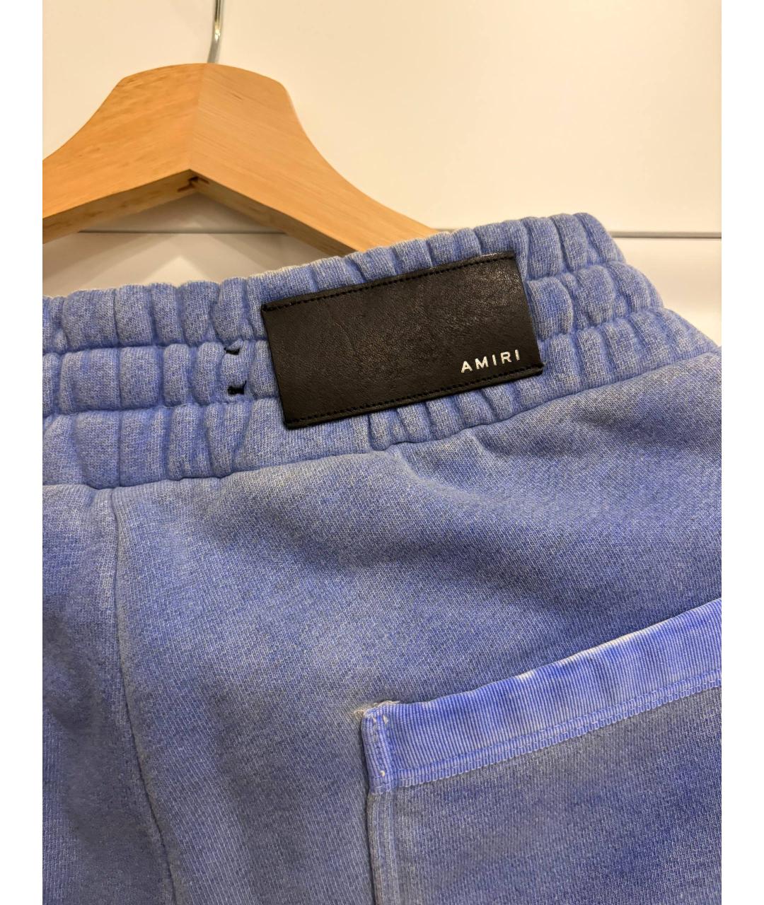 AMIRI Фиолетовые хлопковые брюки узкие, фото 3