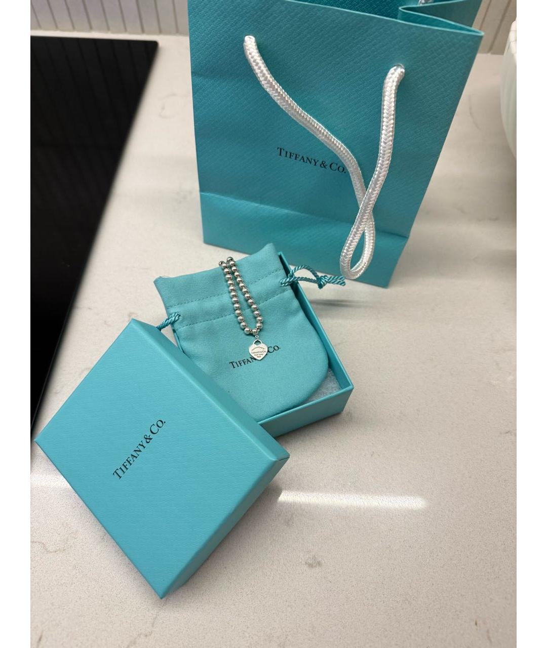 TIFFANY&CO Серебрянный серебряный браслет, фото 5