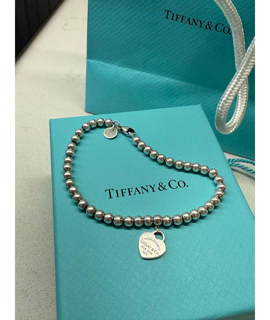 TIFFANY&CO Серебрянный серебряный браслет, фото 6