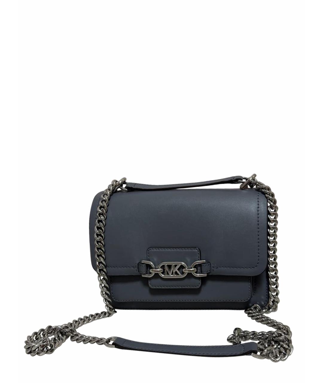 MICHAEL KORS Антрацитовая сумка через плечо из искусственной кожи, фото 1