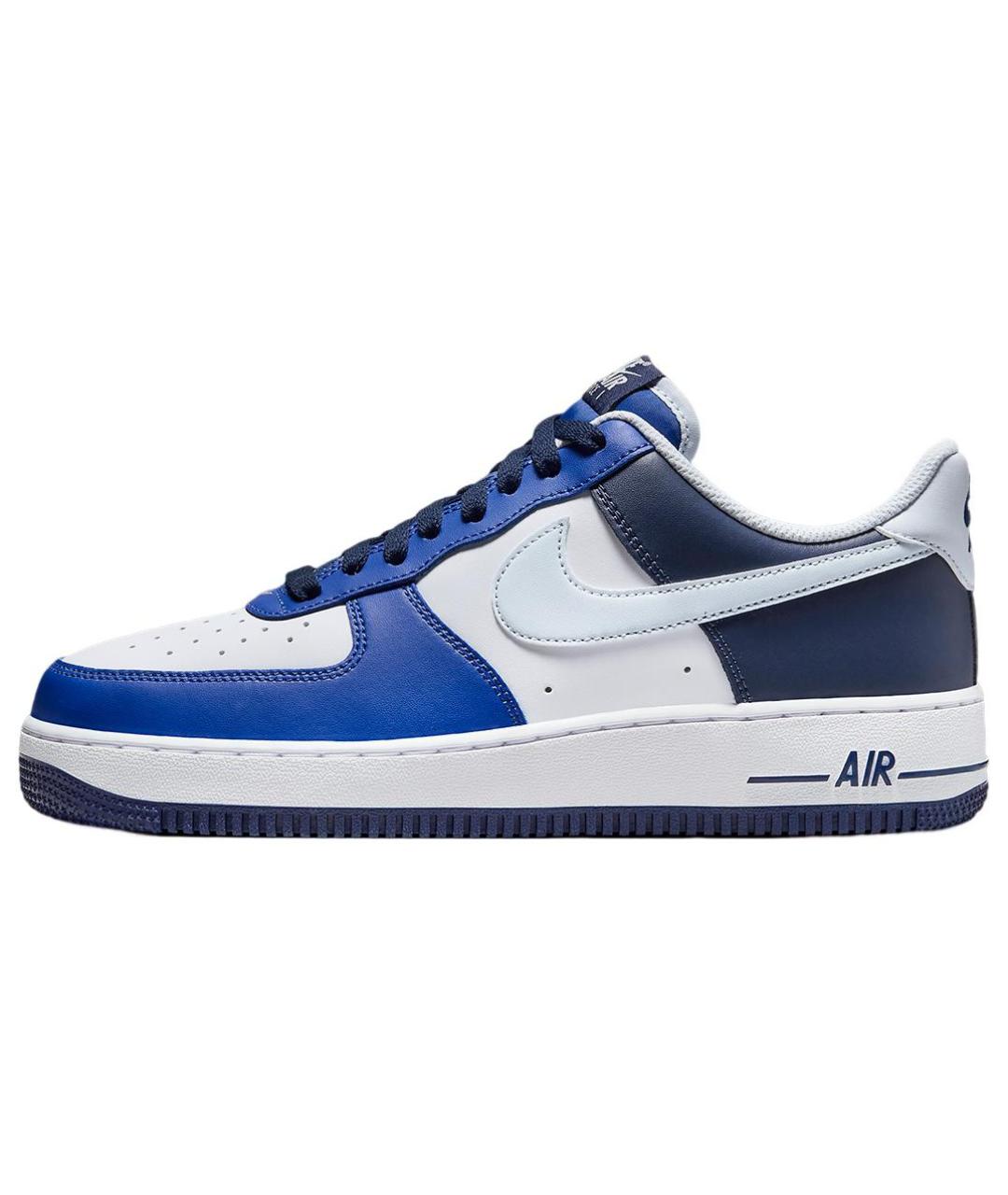 NIKE Синие кожаные низкие кроссовки / кеды, фото 2