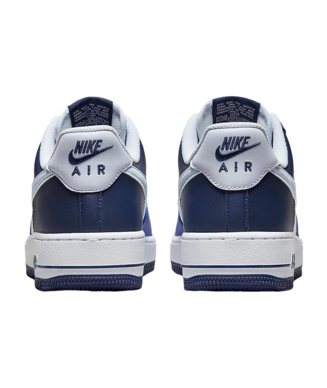 NIKE Синие кожаные низкие кроссовки / кеды, фото 5