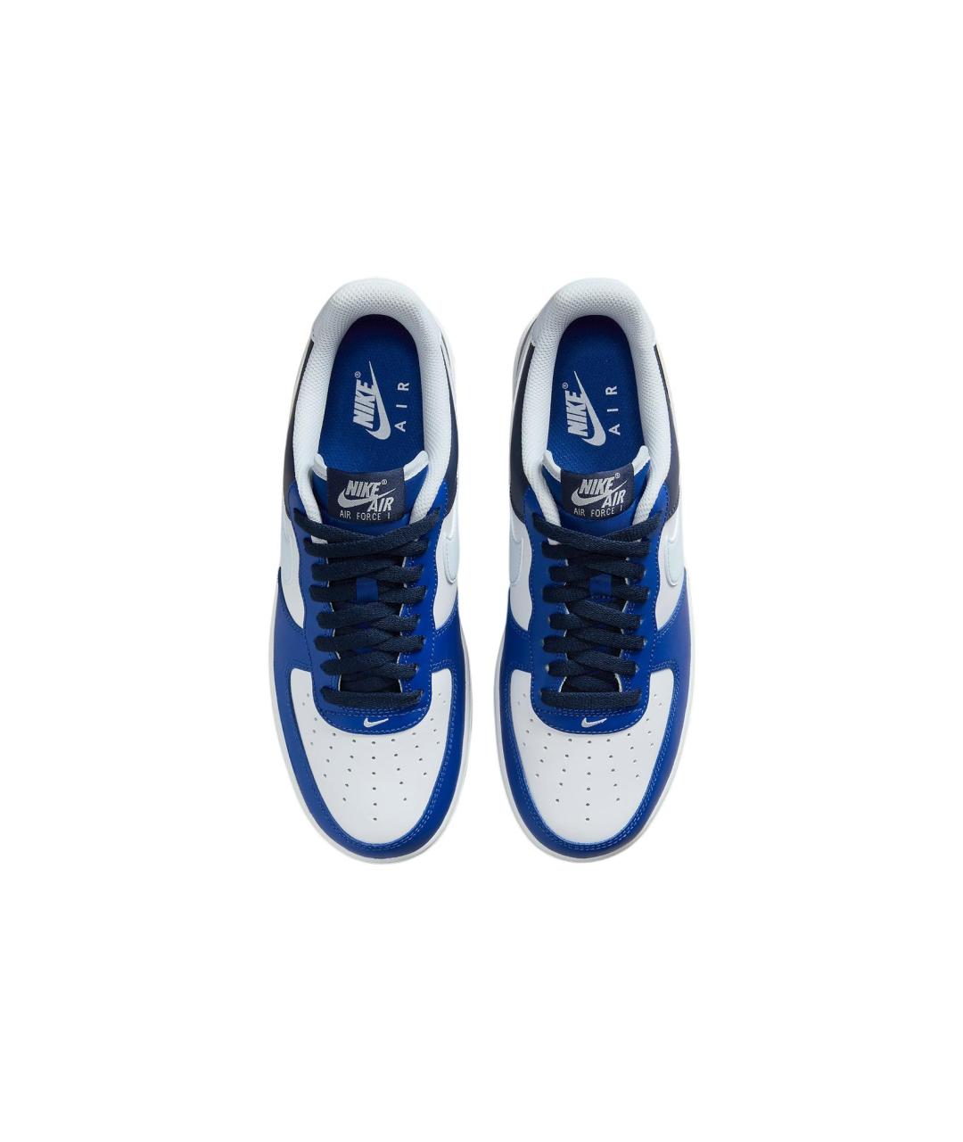 NIKE Синие кожаные низкие кроссовки / кеды, фото 4