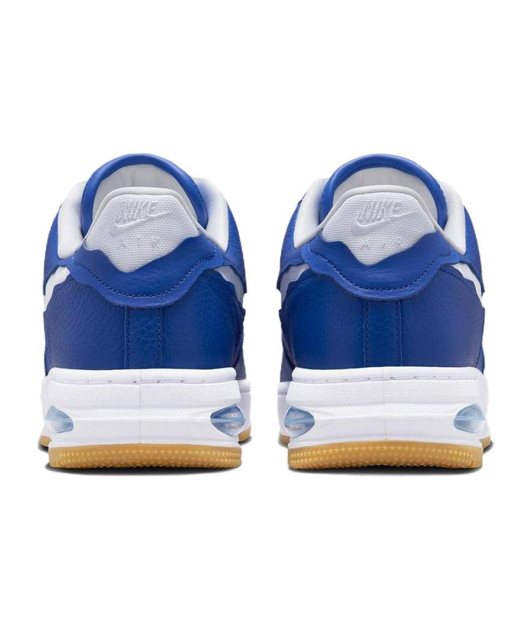 NIKE Синие кожаные низкие кроссовки / кеды, фото 5