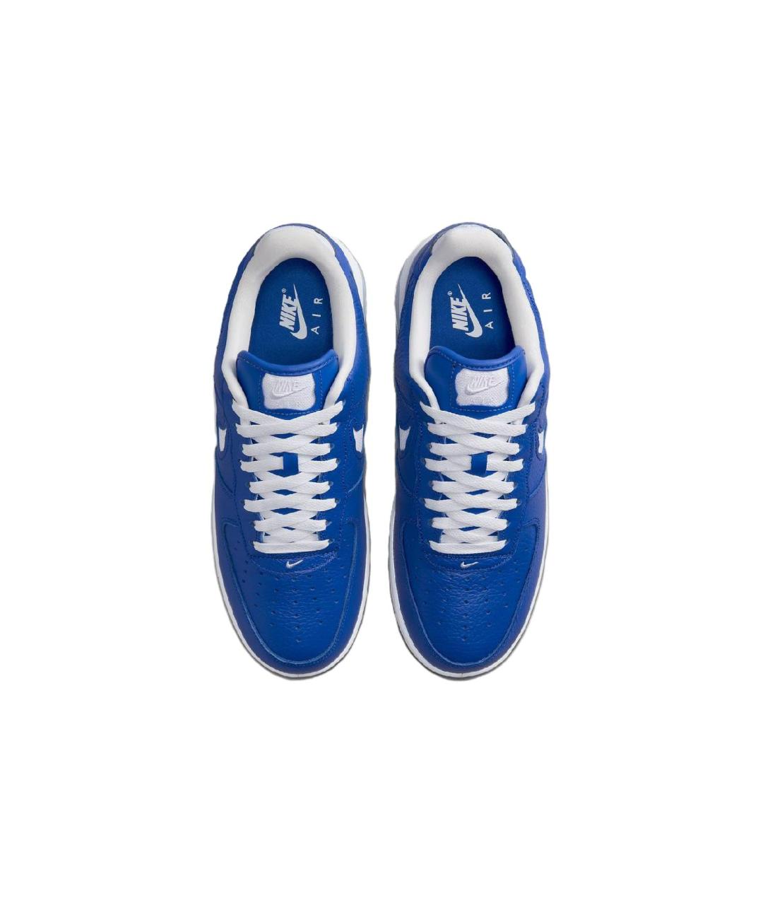 NIKE Синие кожаные низкие кроссовки / кеды, фото 4