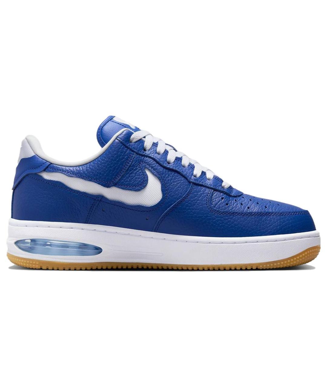 NIKE Синие кожаные низкие кроссовки / кеды, фото 1