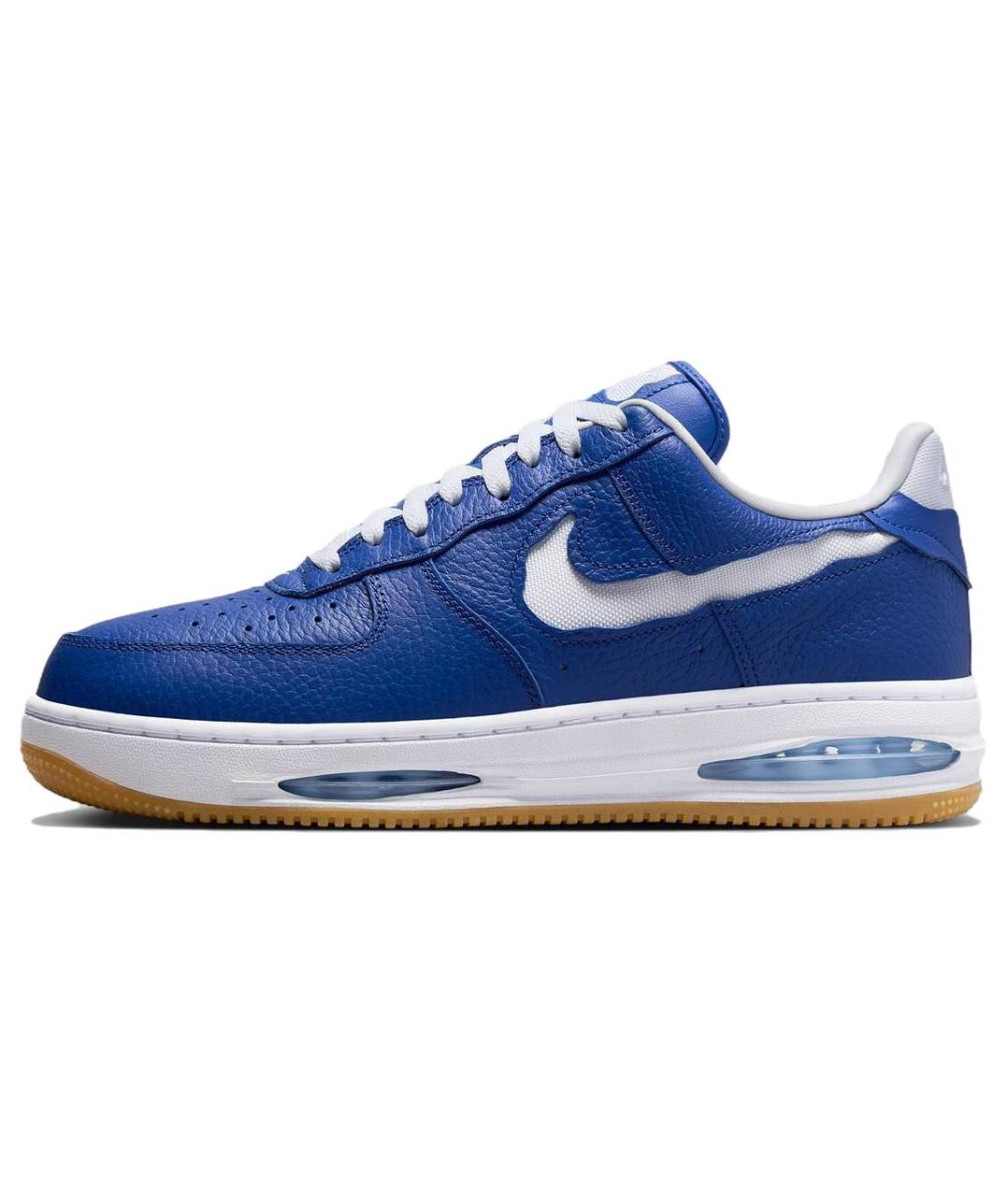 NIKE Синие кожаные низкие кроссовки / кеды, фото 2