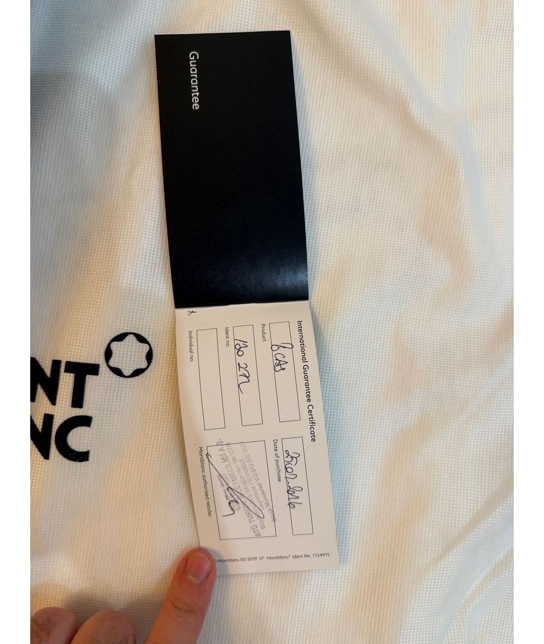 MONTBLANC Черный кожаный портфель, фото 7