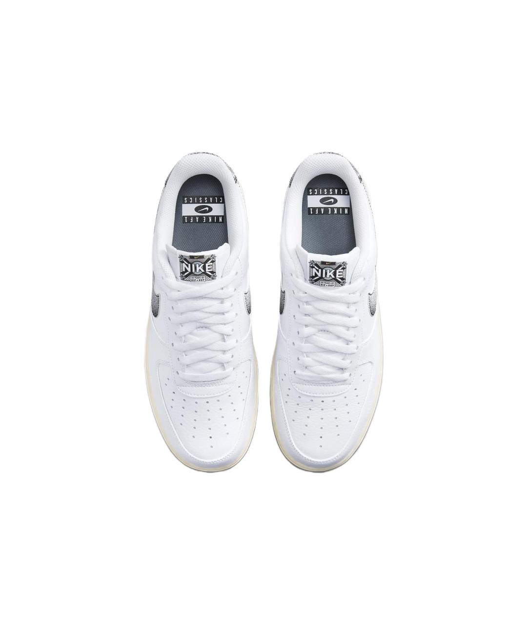 NIKE Белые кожаные низкие кроссовки / кеды, фото 5