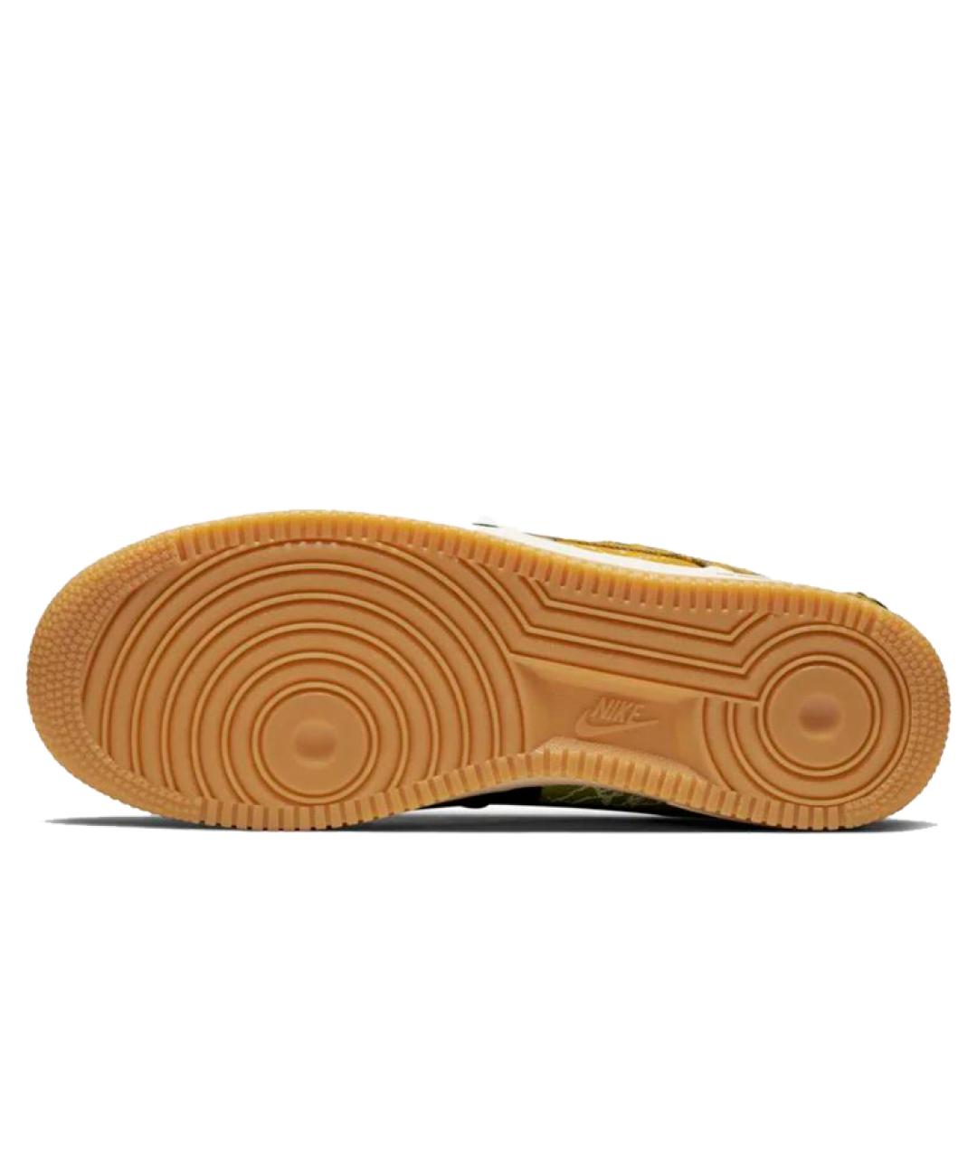 NIKE Коричневые кожаные кроссовки, фото 6