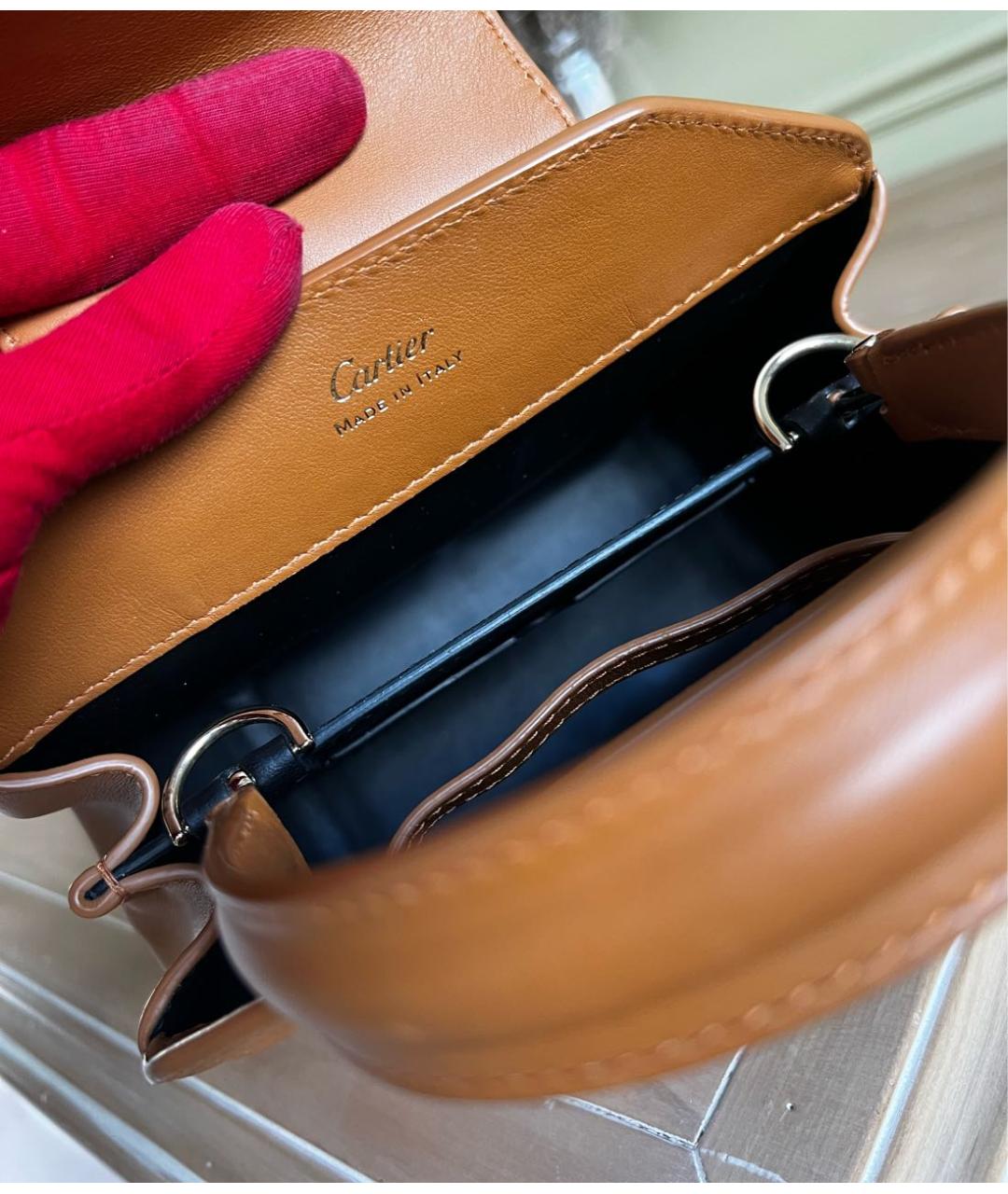 CARTIER Кожаная сумка через плечо, фото 7