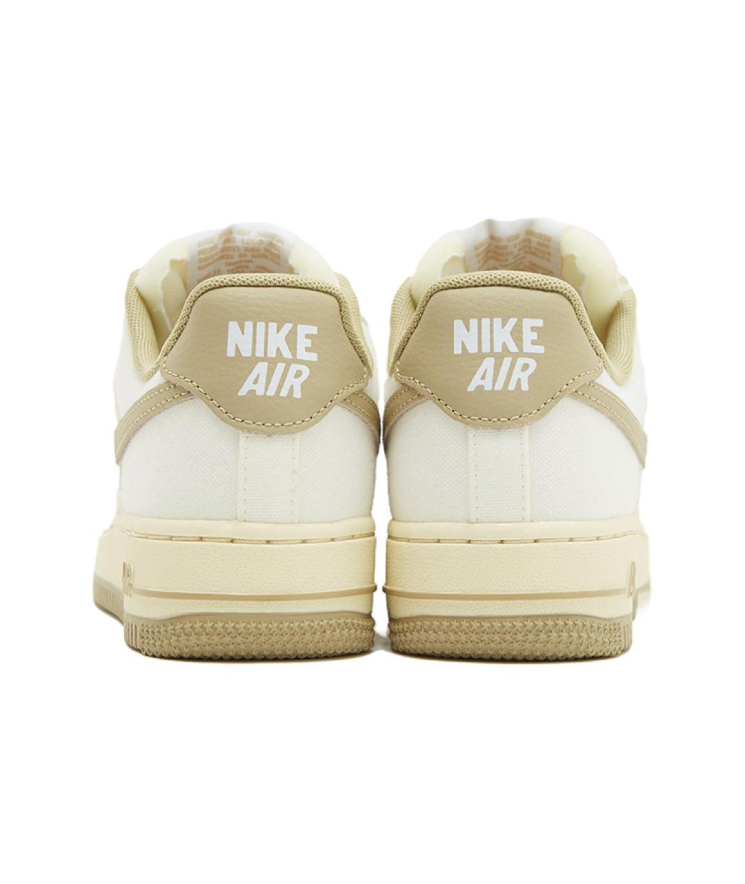 NIKE Бежевые кожаные кроссовки, фото 5