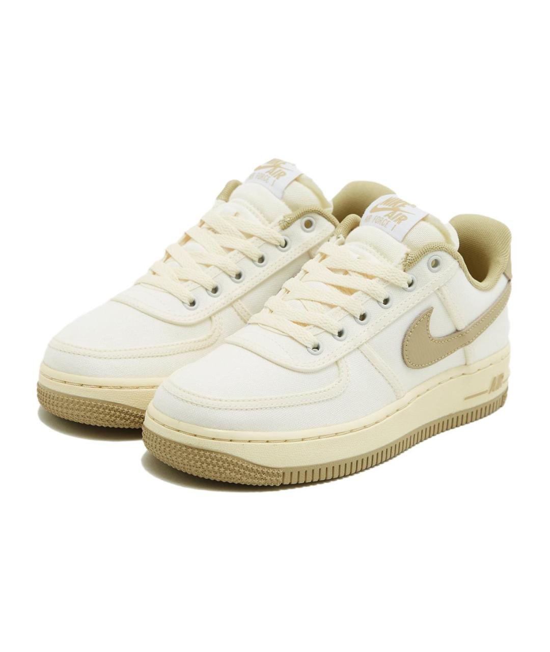 NIKE Бежевые кожаные кроссовки, фото 2