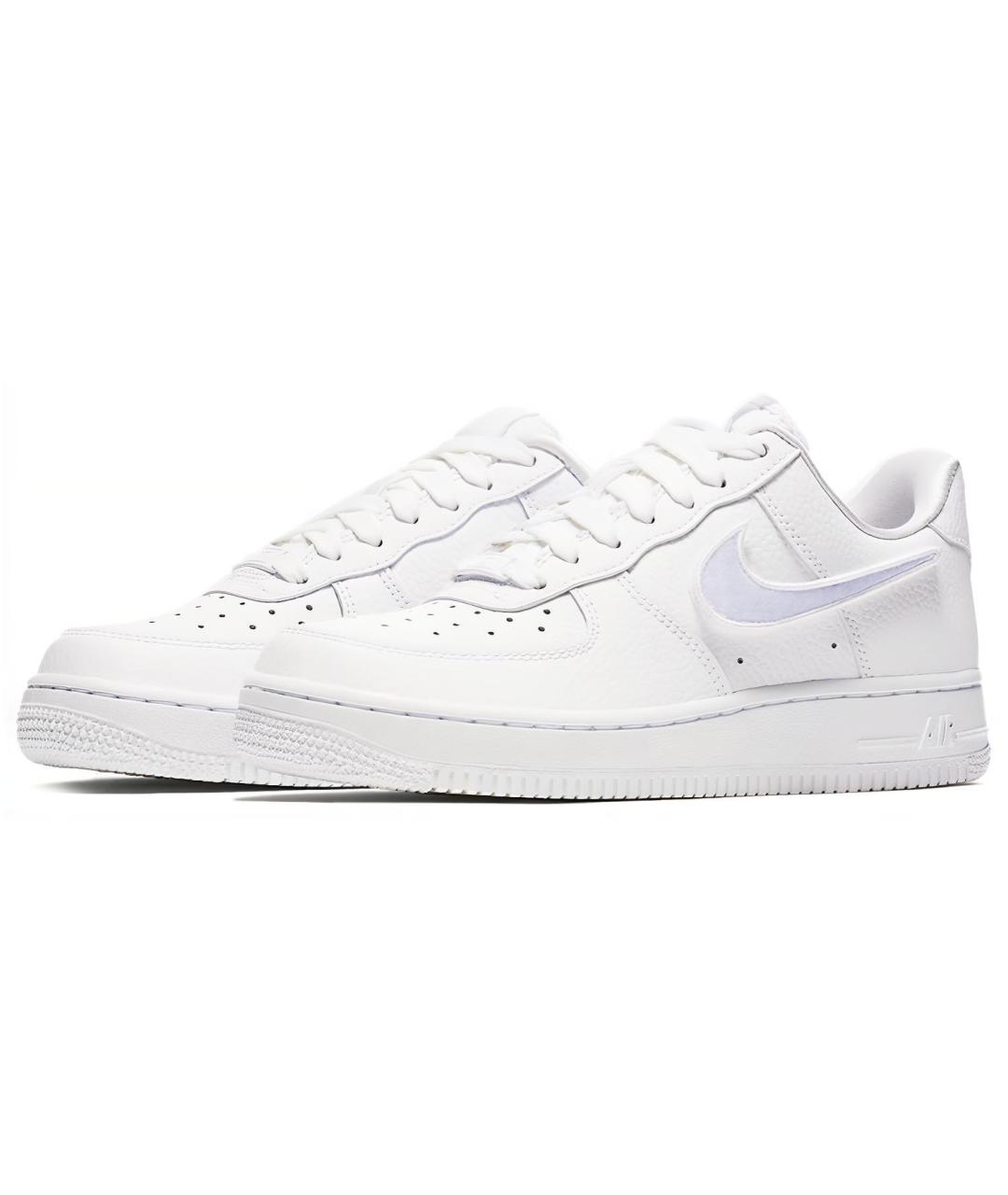 NIKE Белые кожаные кроссовки, фото 4