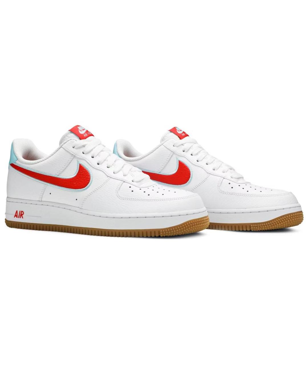 NIKE Белые кожаные низкие кроссовки / кеды, фото 4