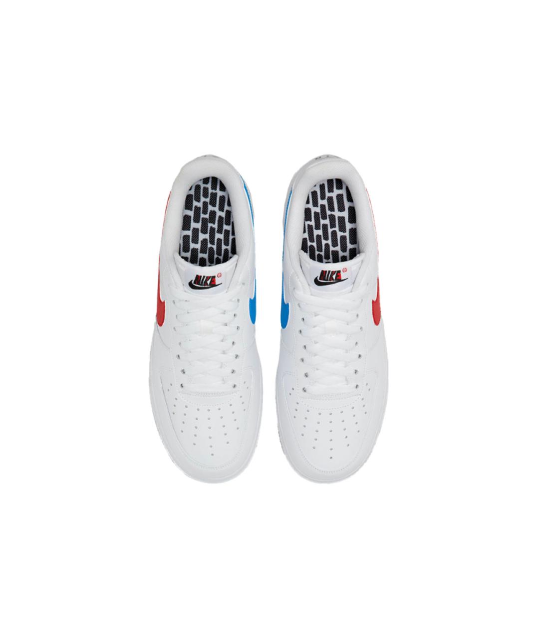 NIKE Белые кожаные низкие кроссовки / кеды, фото 5