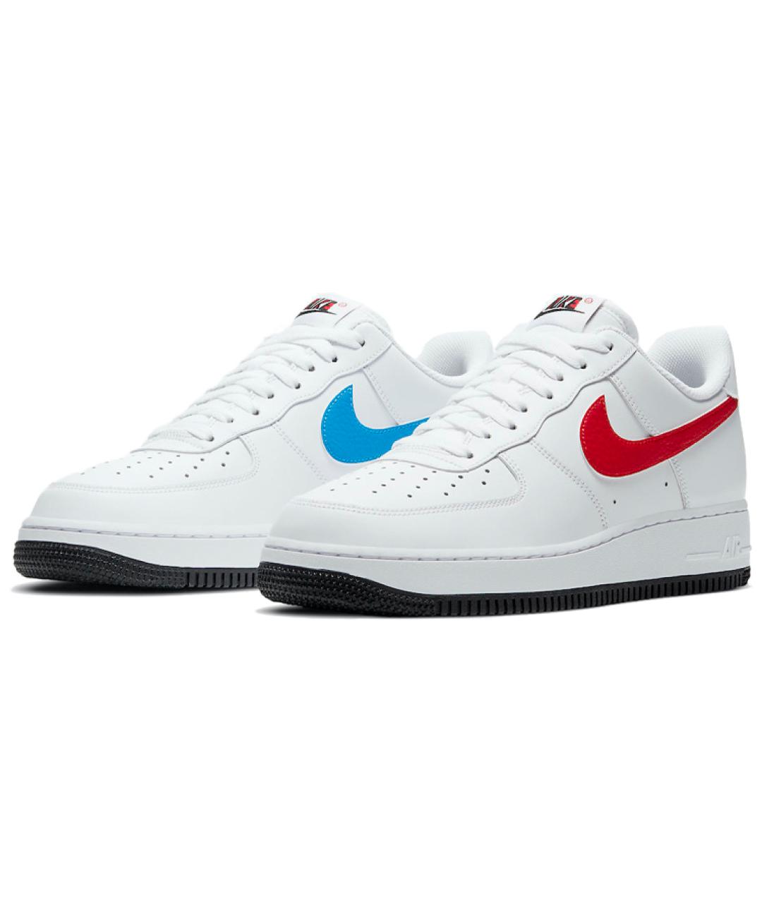 NIKE Белые кожаные низкие кроссовки / кеды, фото 4