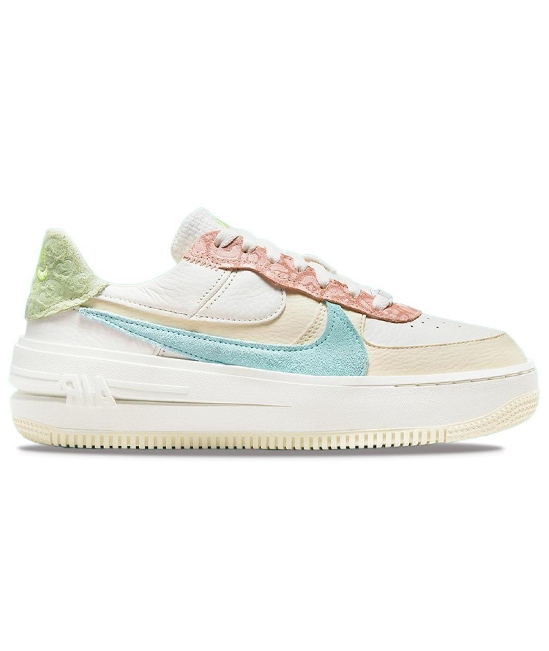 NIKE Бежевые кожаные кроссовки, фото 1