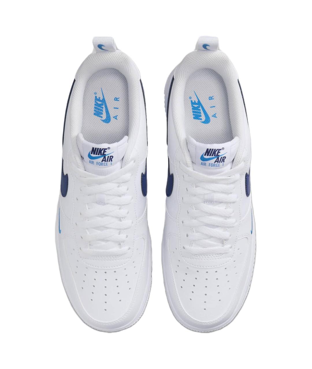 NIKE Белые кожаные низкие кроссовки / кеды, фото 5