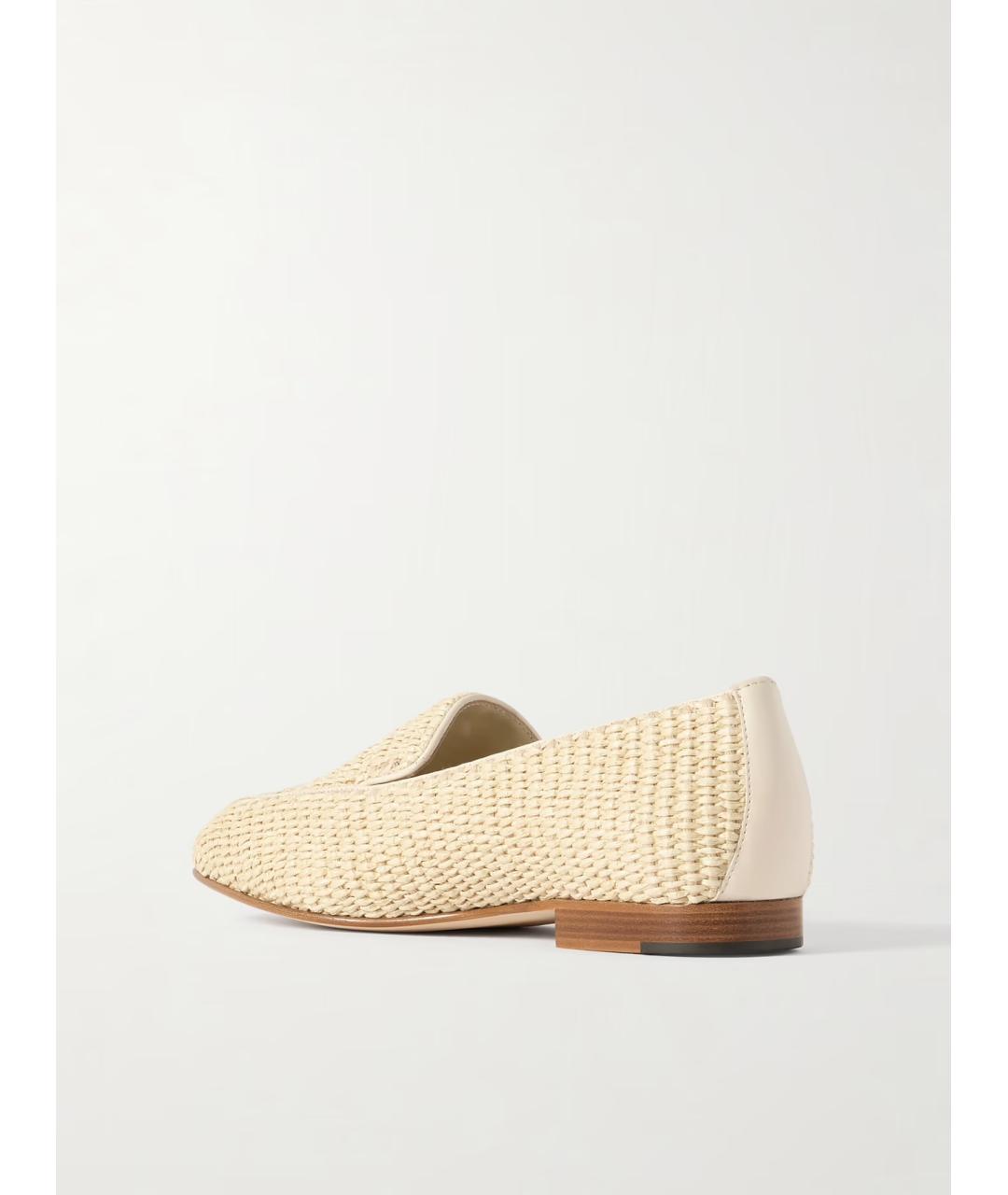 MANOLO BLAHNIK Бежевые лоферы, фото 5