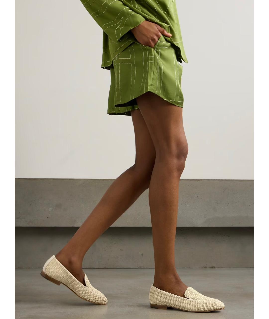 MANOLO BLAHNIK Бежевые лоферы, фото 2