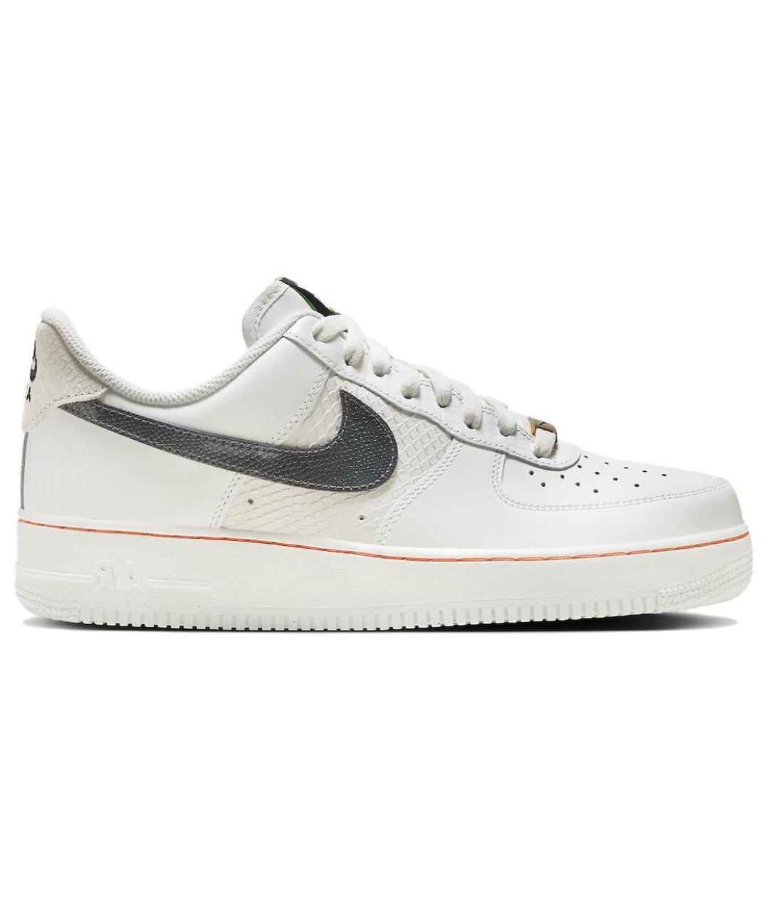 NIKE Белые кожаные низкие кроссовки / кеды, фото 1