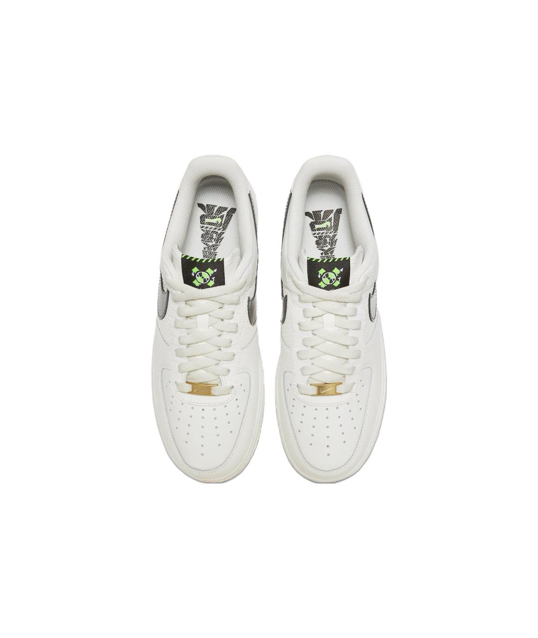 NIKE Белые кожаные низкие кроссовки / кеды, фото 5
