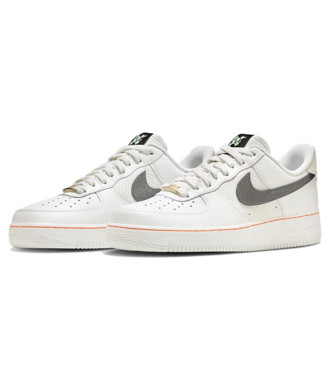 NIKE Белые кожаные низкие кроссовки / кеды, фото 4