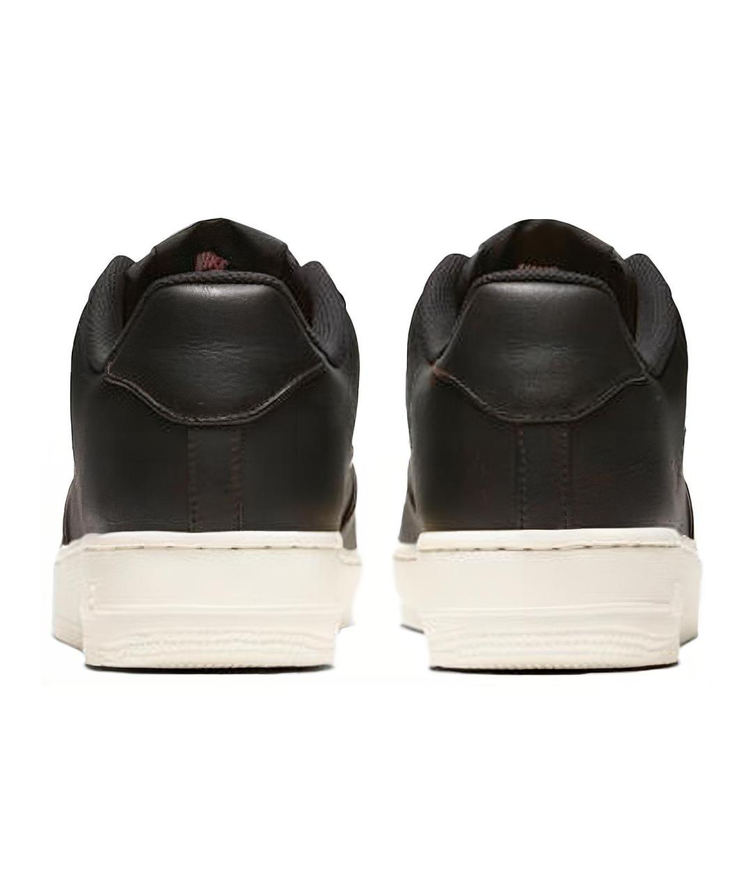NIKE Черные кожаные низкие кроссовки / кеды, фото 6