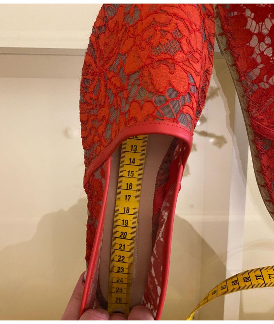 VALENTINO Красные кожаные эспадрильи, фото 8