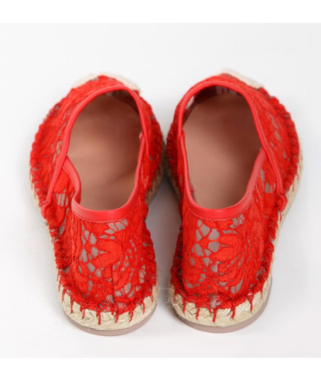 VALENTINO Красные кожаные эспадрильи, фото 4