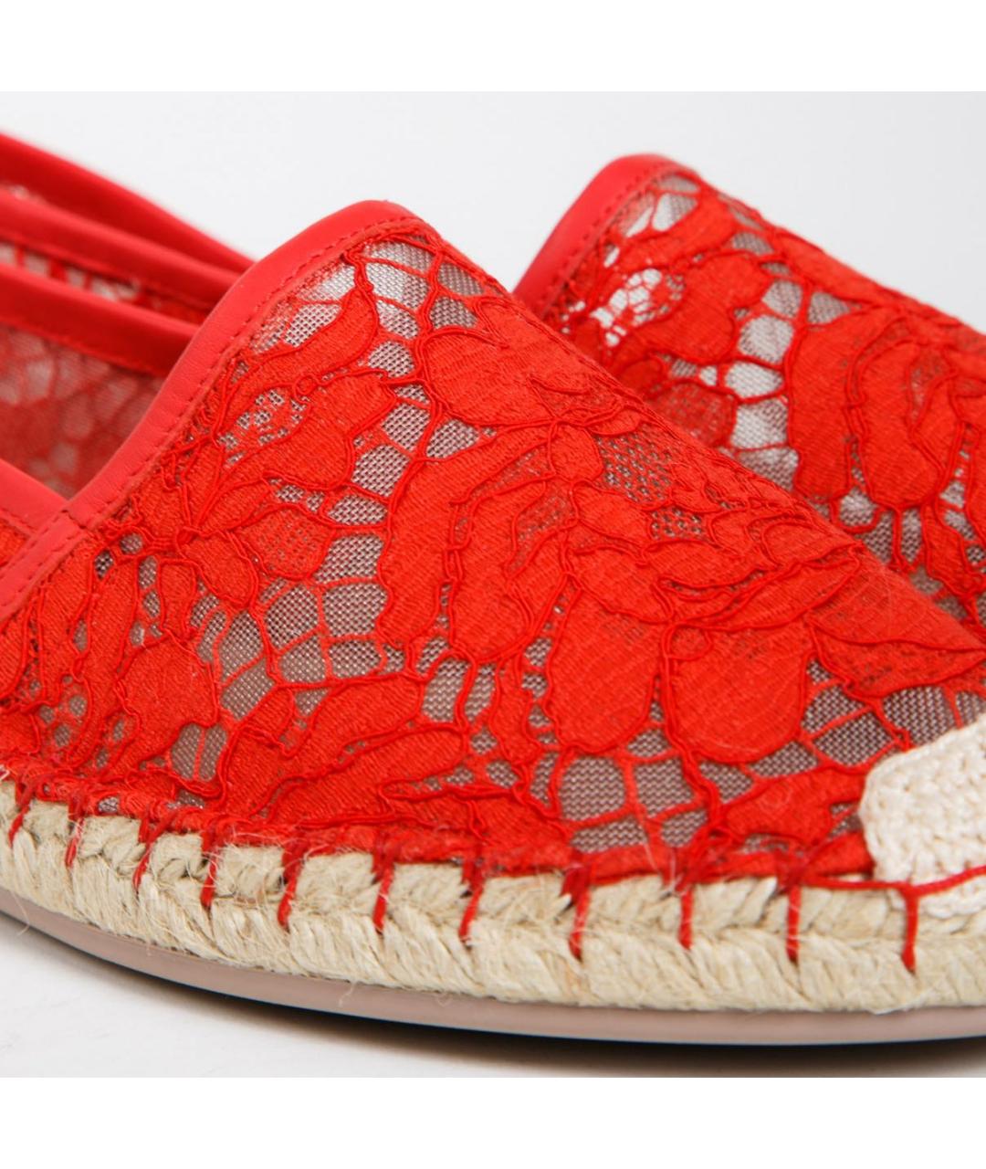 VALENTINO Красные кожаные эспадрильи, фото 3
