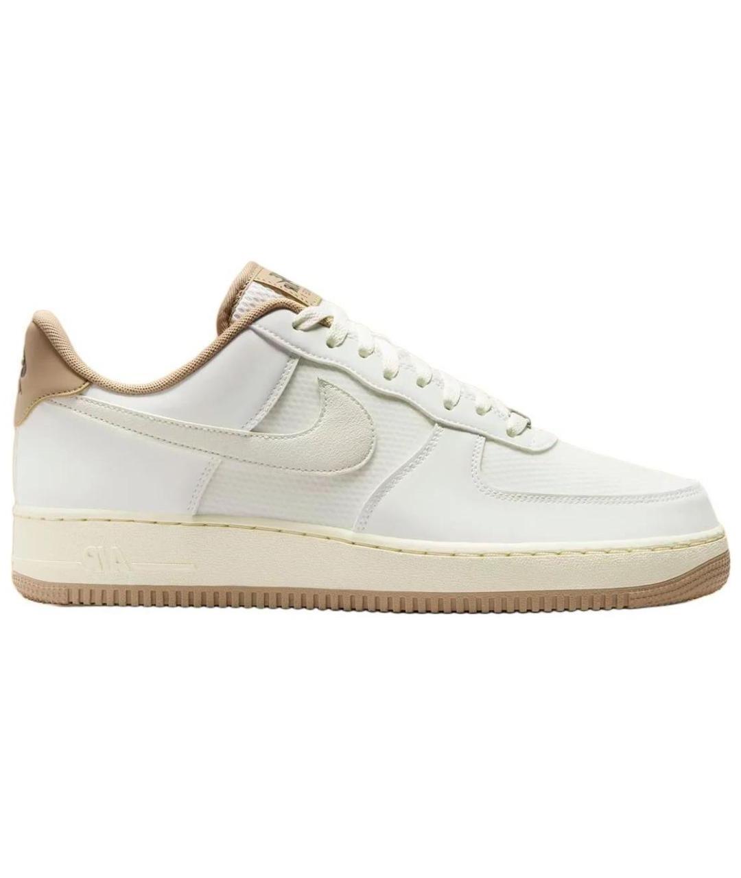 NIKE Белые кожаные низкие кроссовки / кеды, фото 1