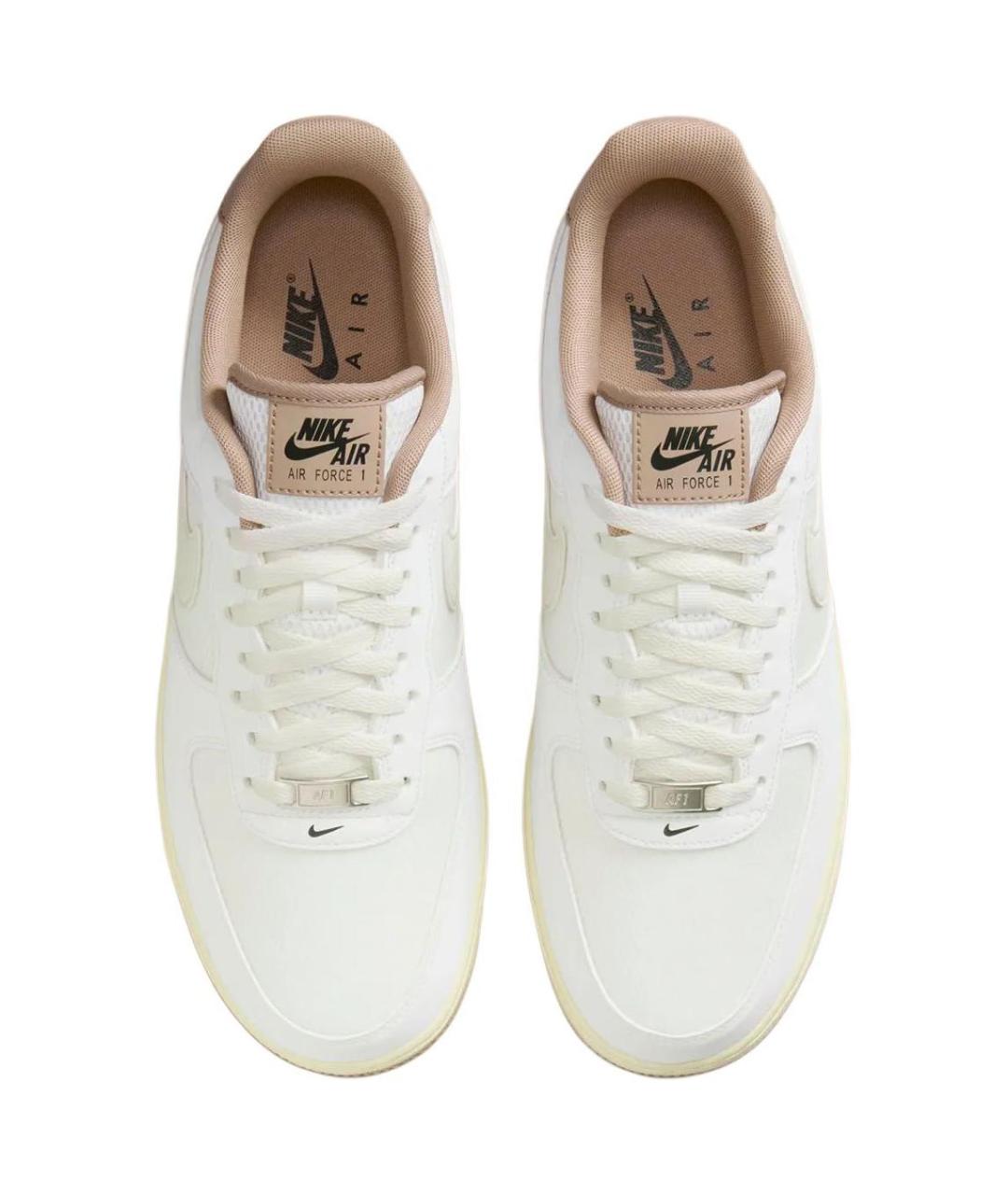 NIKE Белые кожаные низкие кроссовки / кеды, фото 5