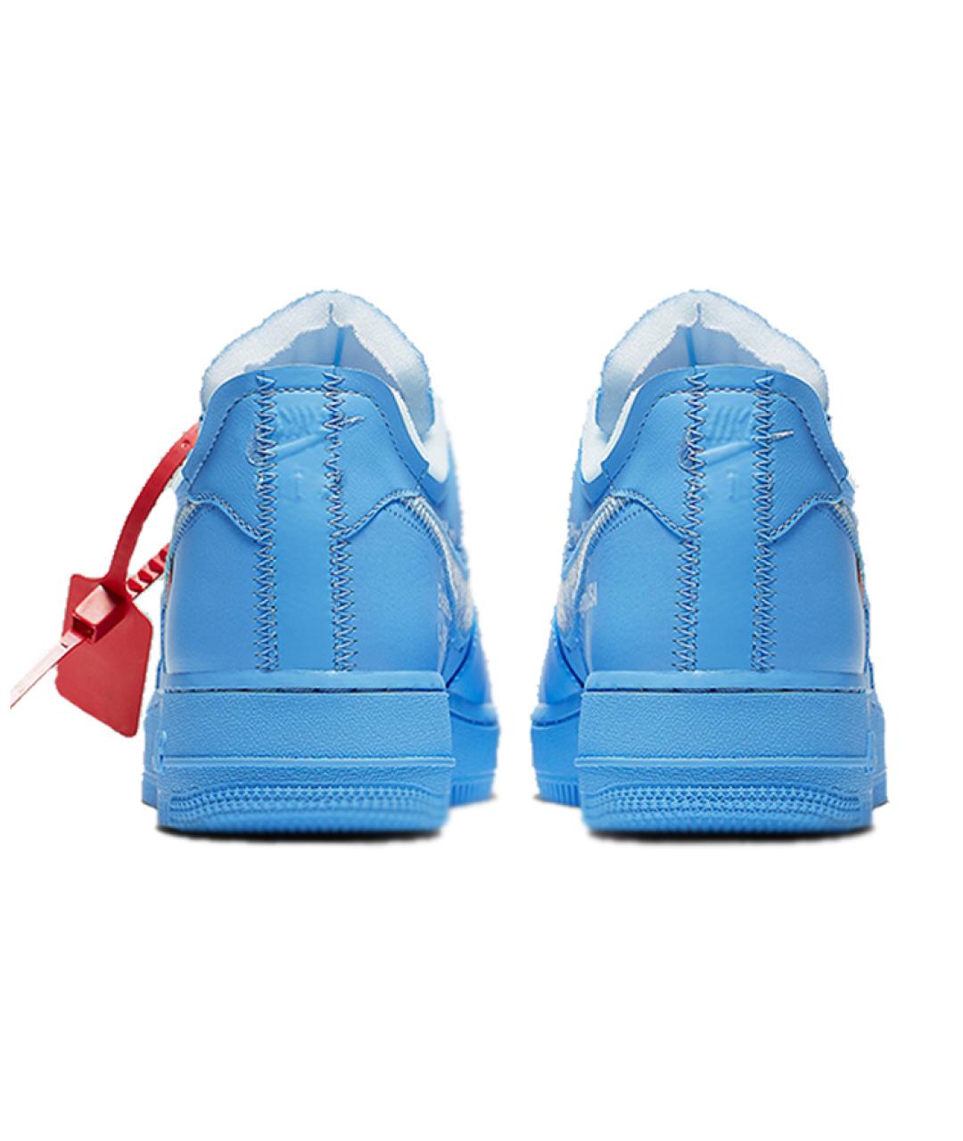 NIKE Синие кожаные кроссовки, фото 4