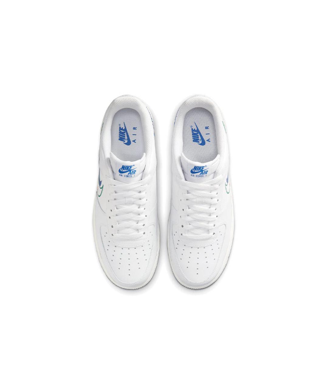 NIKE Белые кожаные низкие кроссовки / кеды, фото 5