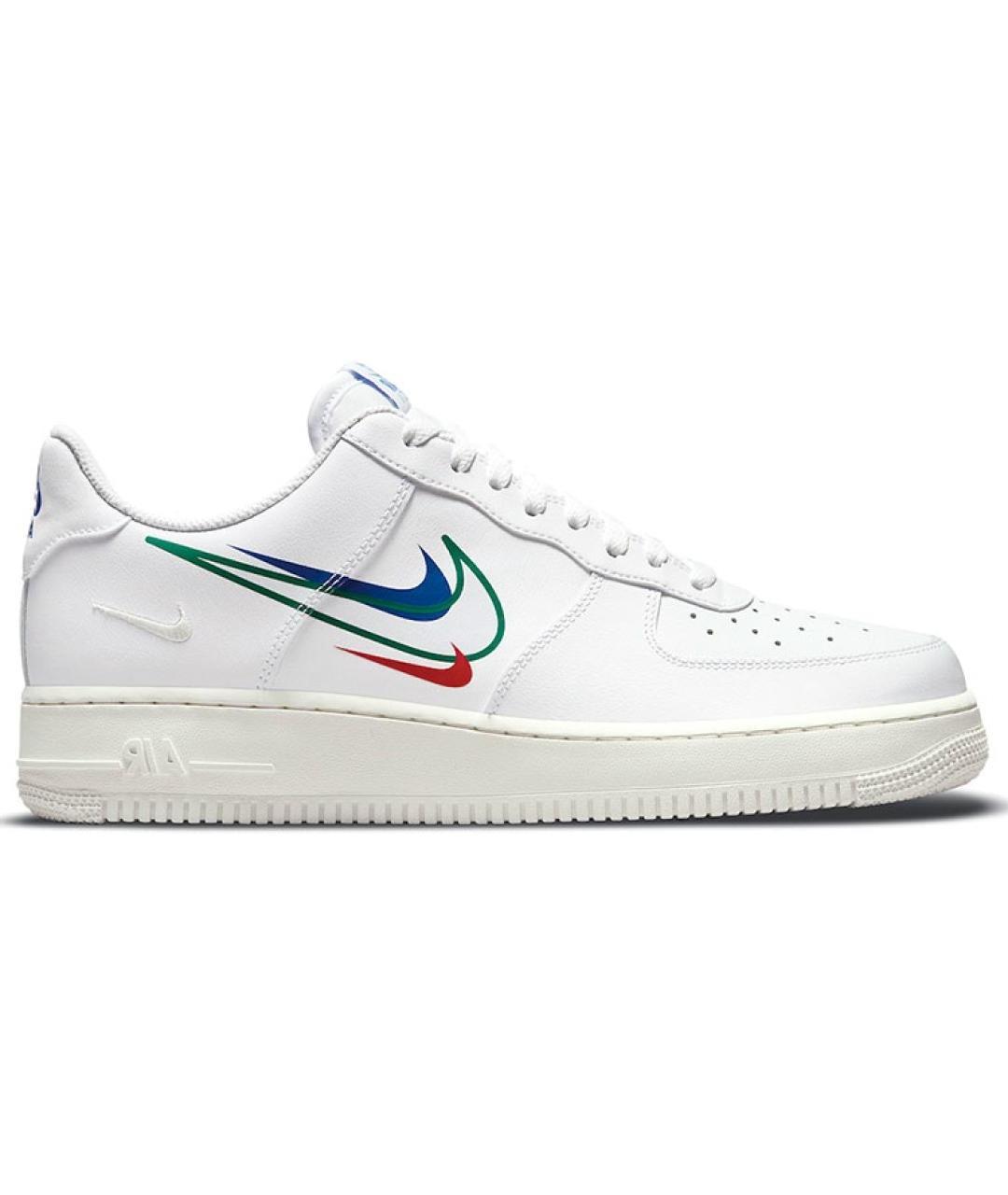 NIKE Белые кожаные низкие кроссовки / кеды, фото 1