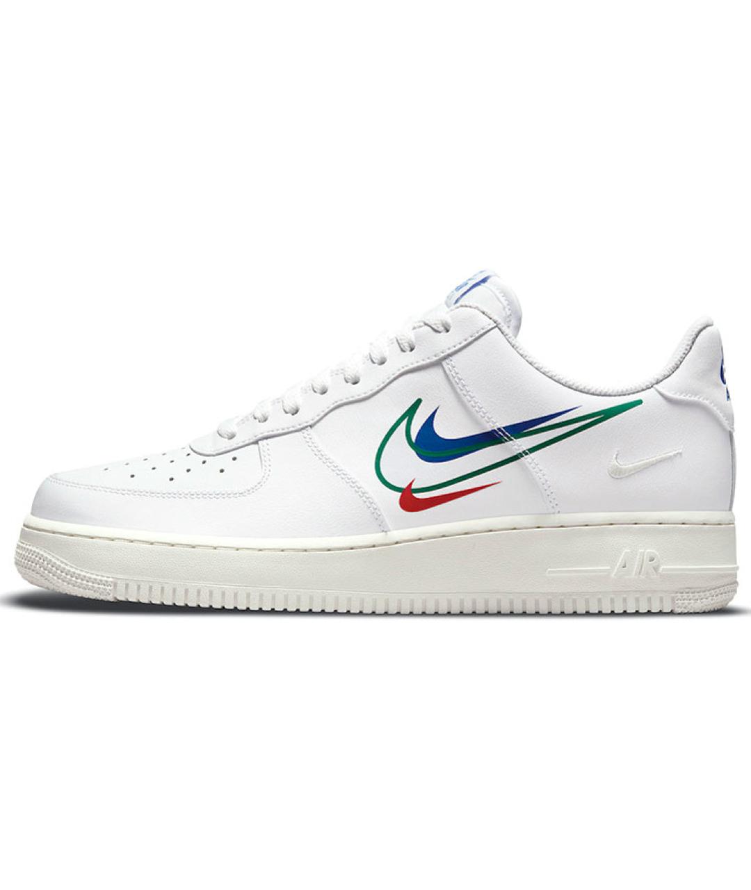 NIKE Белые кожаные низкие кроссовки / кеды, фото 2