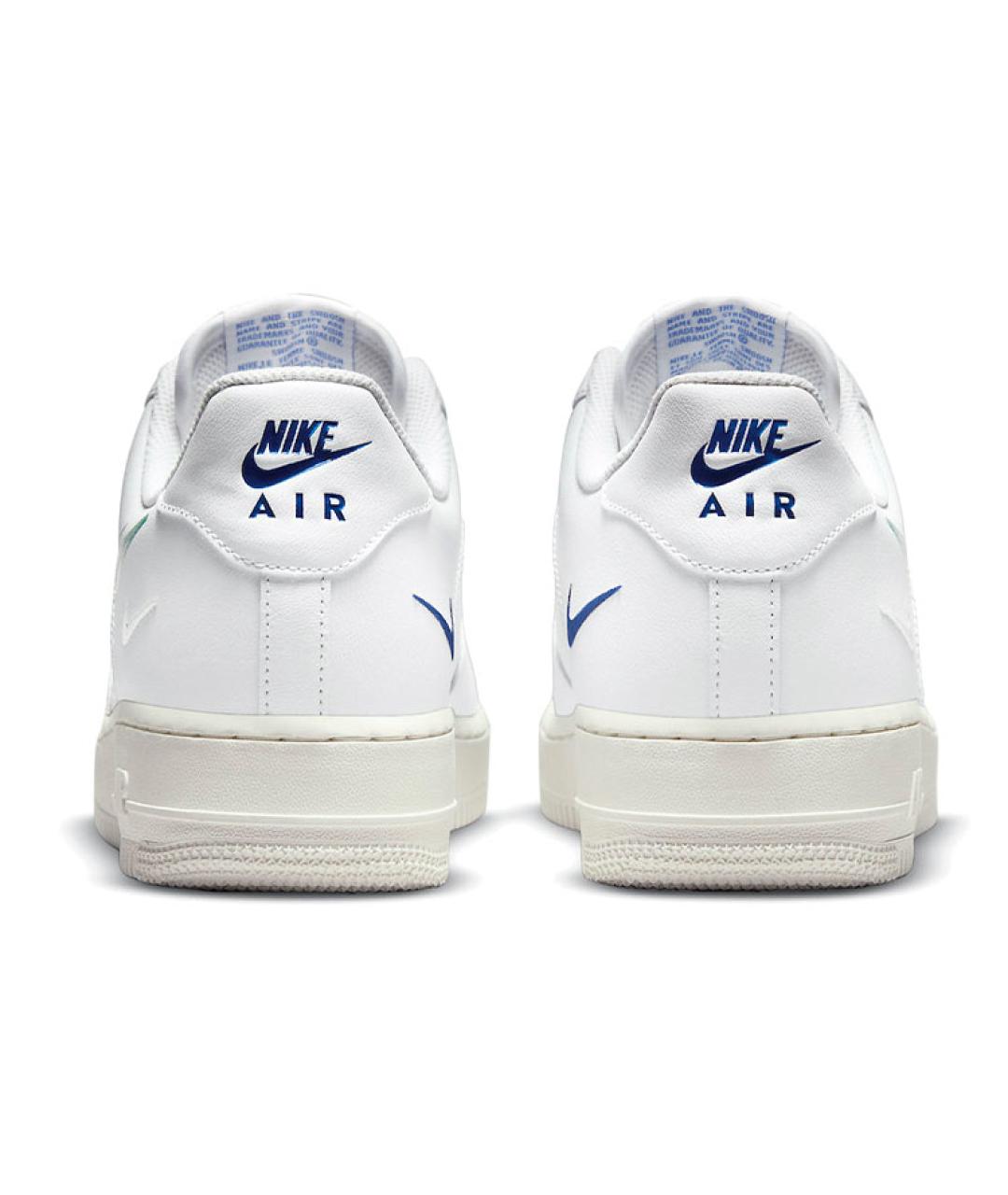 NIKE Белые кожаные низкие кроссовки / кеды, фото 6