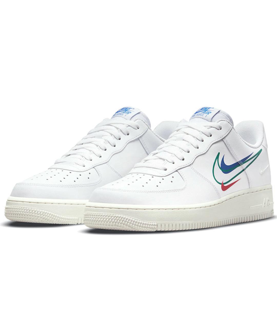 NIKE Белые кожаные низкие кроссовки / кеды, фото 4