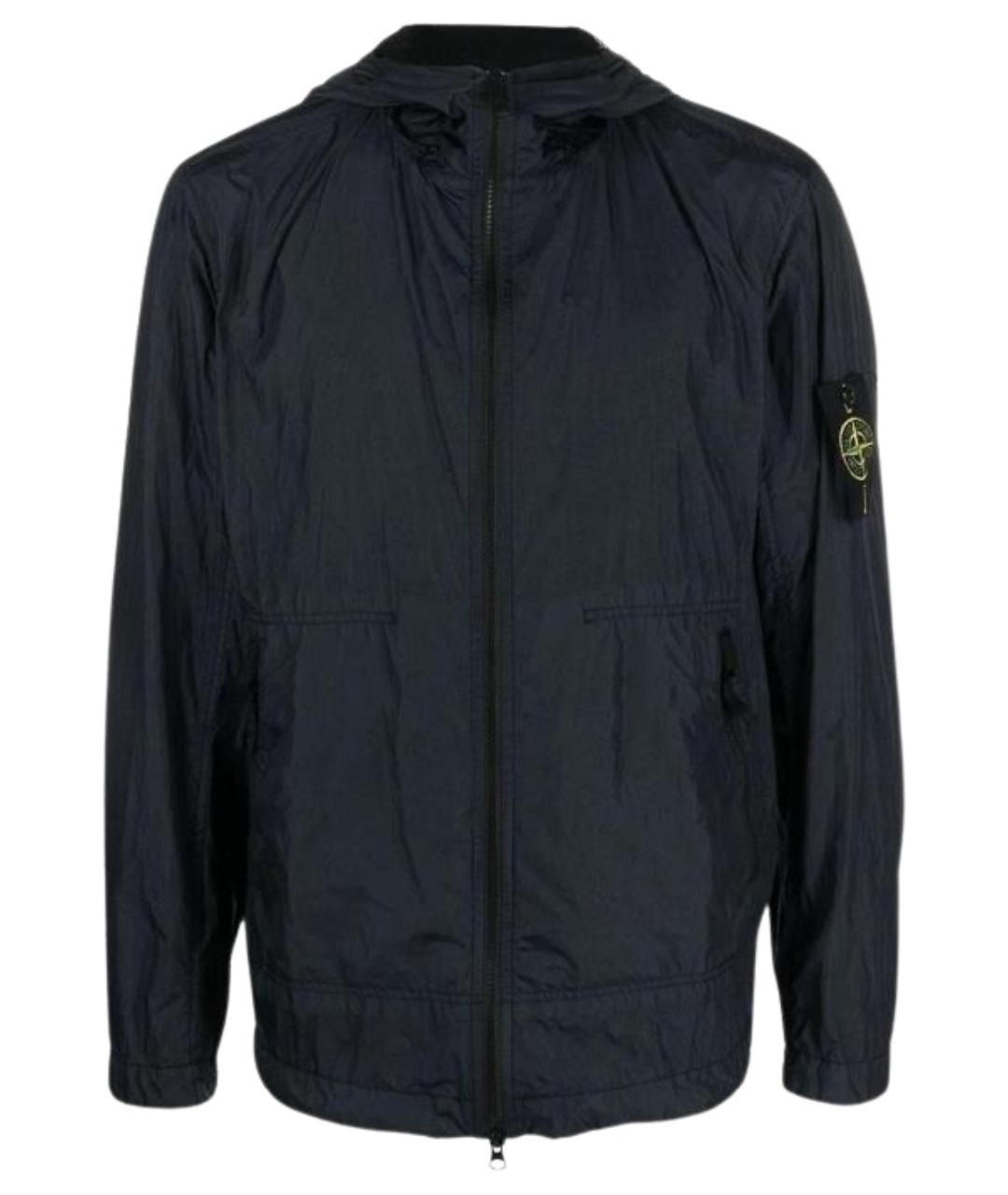 STONE ISLAND Темно-синяя куртка, фото 1