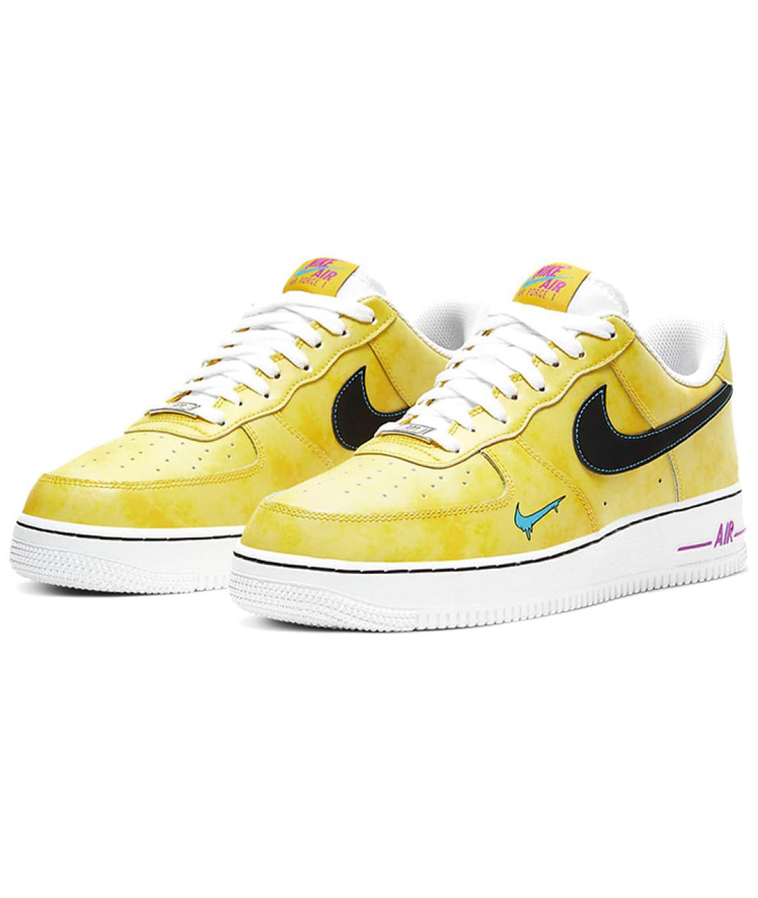 NIKE Желтые низкие кроссовки / кеды, фото 4