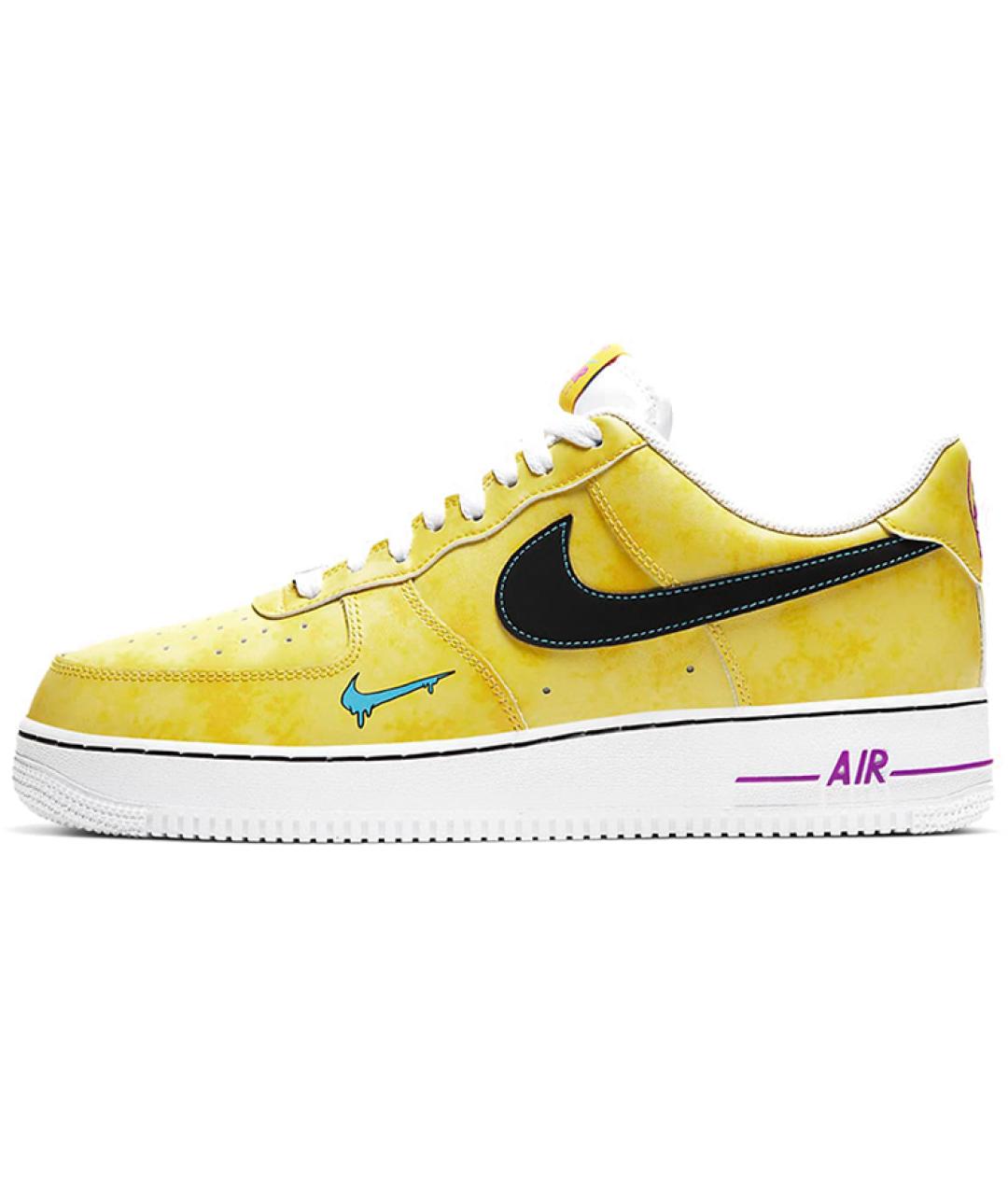 NIKE Желтые низкие кроссовки / кеды, фото 2