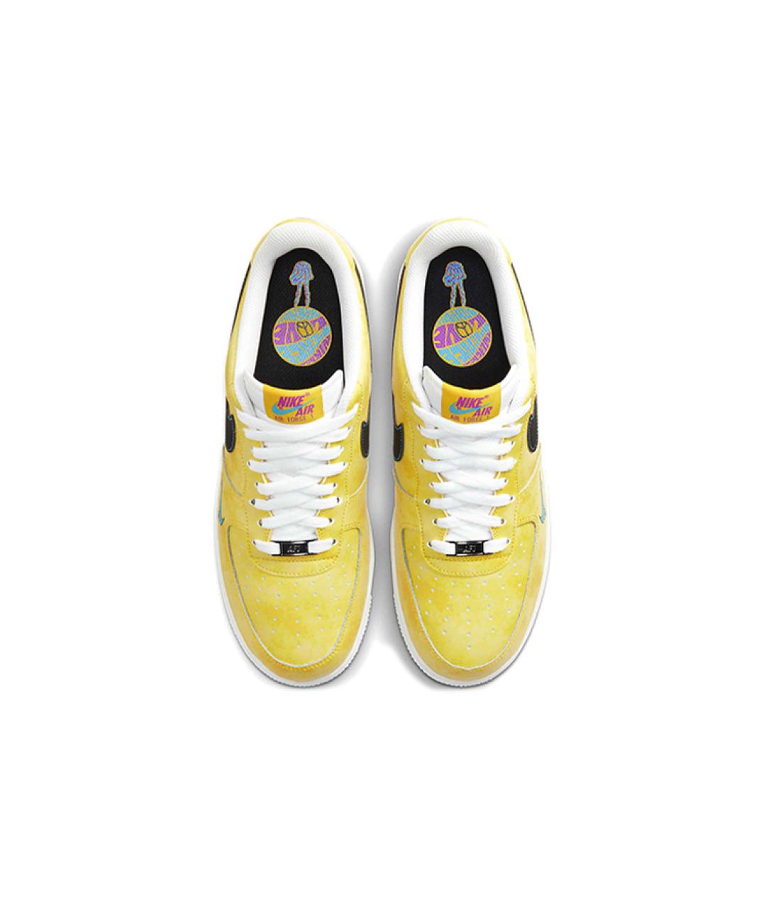 NIKE Желтые низкие кроссовки / кеды, фото 5