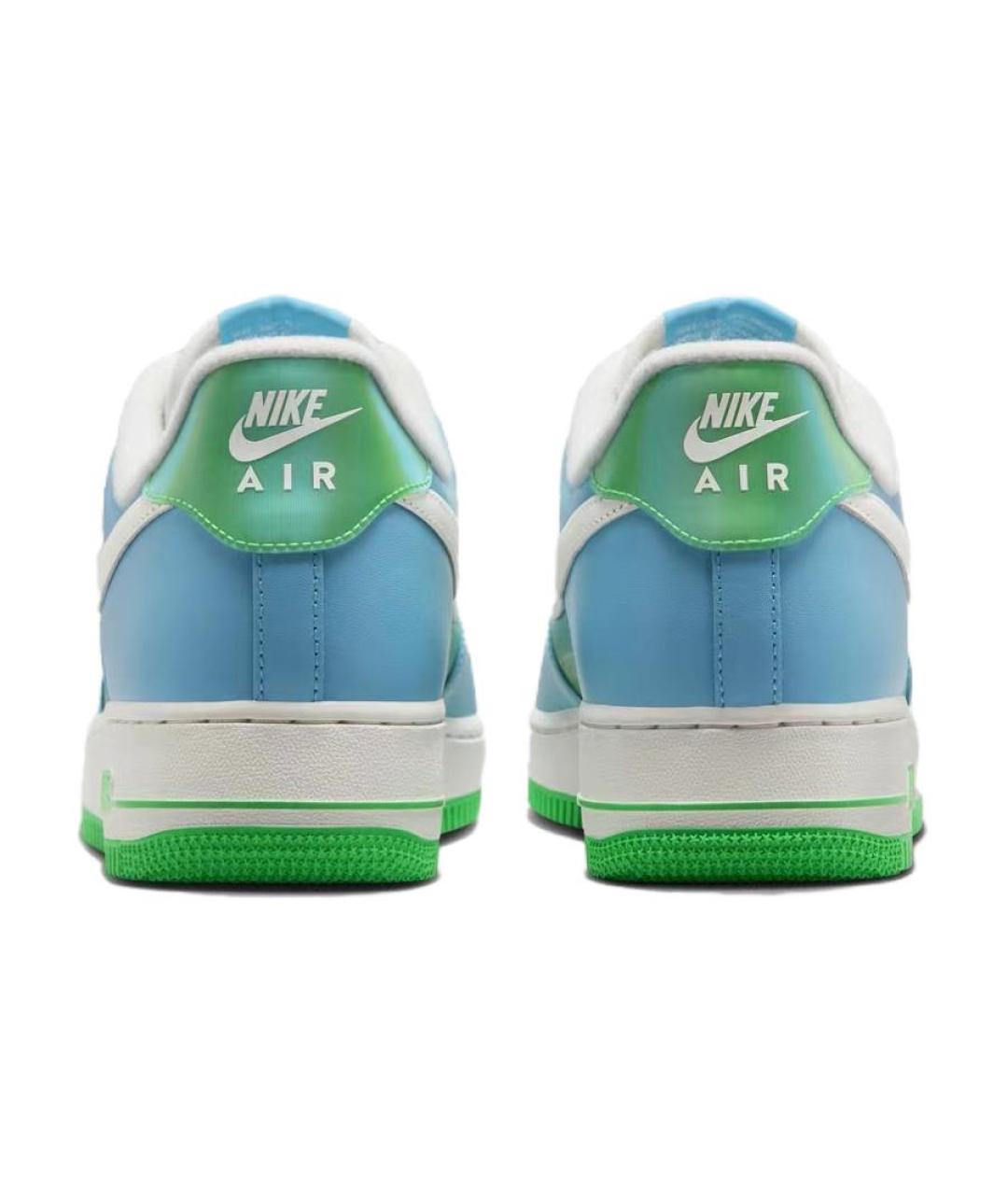 NIKE Синие кожаные низкие кроссовки / кеды, фото 6