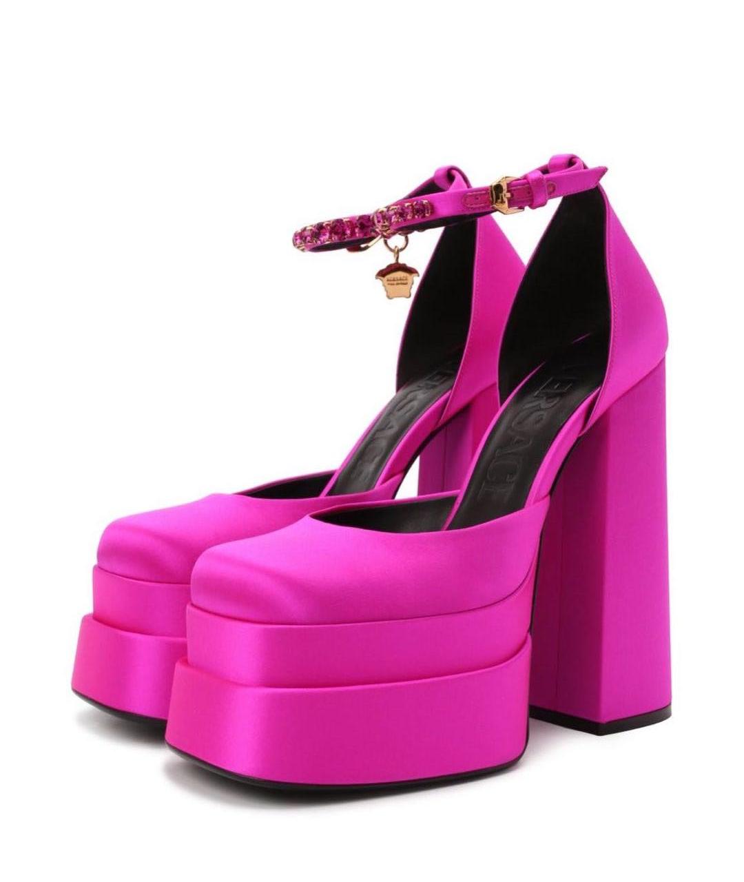 VERSACE Фуксия туфли, фото 6