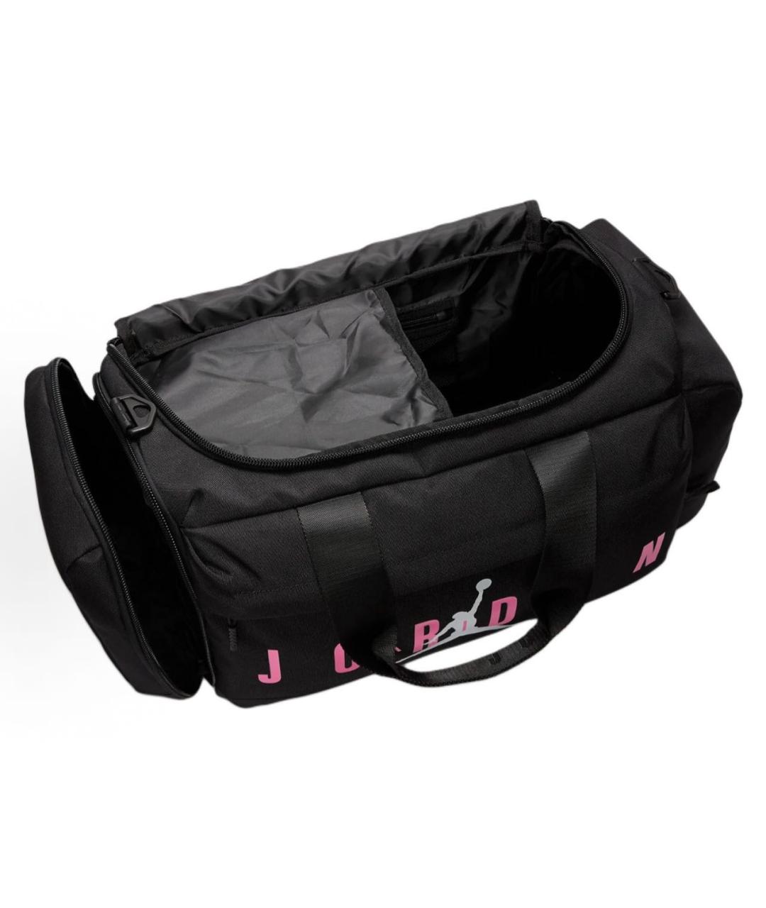 JORDAN Черная тканевая дорожная/спортивная сумка, фото 4